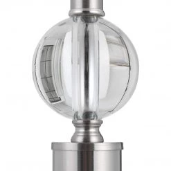 SALT CLARA BRUSHED NICKEL PILLAR LAMP 8 SALT CLARA BRUSHED NICKEL PILLAR LAMP