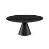 NUEVO CLAUDIO BLACK WOOD VEIN MARBLE COFFEE TABLE Furniture