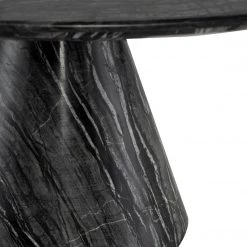 NUEVO CLAUDIO BLACK WOOD VEIN MARBLE COFFEE TABLE Furniture