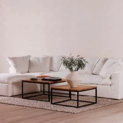 MOES CLAY MODULAR SECTIONAL: CREAM WHITE Furniture
