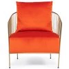 VIG Furniture CLEMENTINE ORANGE VELVET ACCENT CHAIR