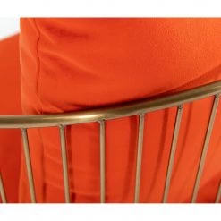 VIG Furniture CLEMENTINE ORANGE VELVET ACCENT CHAIR