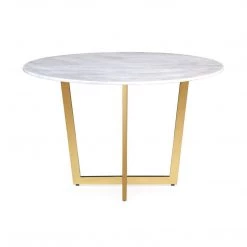 TOV Kitchen + Dining CLEO MARBLE TOP BREAKFAST TABLE