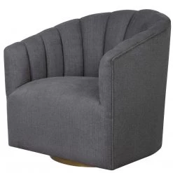 UTTERMOST CLEO CHANNEL TUFTED SWIVEL CHAIR
