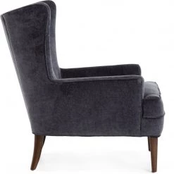 FOUR HANDS CLERMONT CHAIR: CHARCOAL WORN VELVET Furniture