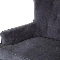 FOUR HANDS CLERMONT CHAIR: CHARCOAL WORN VELVET Furniture