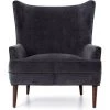 FOUR HANDS CLERMONT CHAIR: CHARCOAL WORN VELVET Furniture