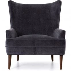 FOUR HANDS CLERMONT CHAIR: CHARCOAL WORN VELVET Furniture