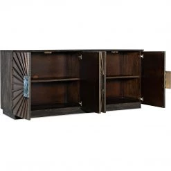 HOOKER CLIO ANTIQUE BRONZE METAL CLAD CREDENZA