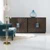 HOOKER CLIO ANTIQUE BRONZE METAL CLAD CREDENZA