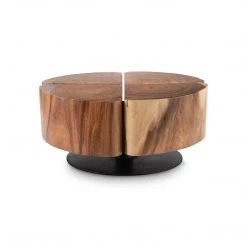 PHILLIPS COLLECTION CLOVER NATURAL CHAMCHA WOOD COFFEE TABLE
