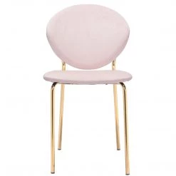 ZUO CLYDE VELVET + GOLD DINING CHAIR | SET OF 2