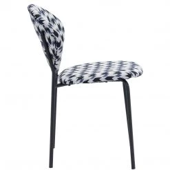 ZUO CLYDE GEOMETRIC PRINT DINING CHAIR | SET OF 2