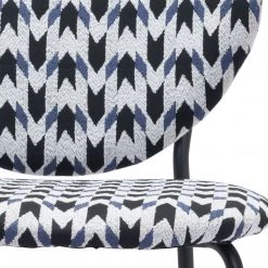 ZUO CLYDE GEOMETRIC PRINT DINING CHAIR | SET OF 2
