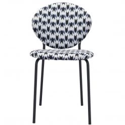 ZUO CLYDE GEOMETRIC PRINT DINING CHAIR | SET OF 2