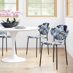 ZUO CLYDE PALM PRINT DINING CHAIR | SET OF 2 Furniture 10 ZUO CLYDE PALM PRINT DINING CHAIR | SET OF 2 Furniture