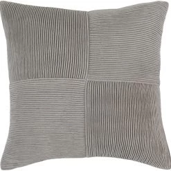 SURYA PLEATED COTTON VELVET PILLOW