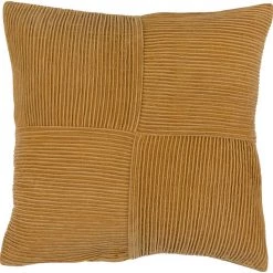 SURYA PLEATED COTTON VELVET PILLOW