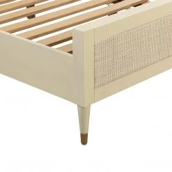 TOV Furniture COCO ALMOND CANE PANEL BED