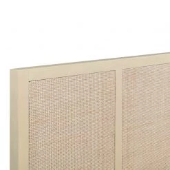 TOV Furniture COCO ALMOND CANE PANEL BED