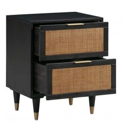 TOV Furniture COCO NIGHTSTAND: BLACK