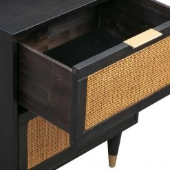 TOV Furniture COCO NIGHTSTAND: BLACK