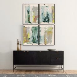 L ART Wall Art "COLOR MY LIFE" CANVAS ART | SET OF 4