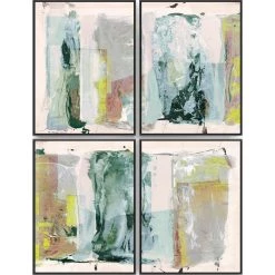 L ART Wall Art "COLOR MY LIFE" CANVAS ART | SET OF 4