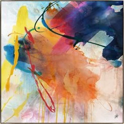 L ART "COLORFUL LIFE" CANVAS ART