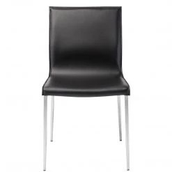 NUEVO Kitchen + Dining COLTER LEATHER DINING SIDE CHAIR