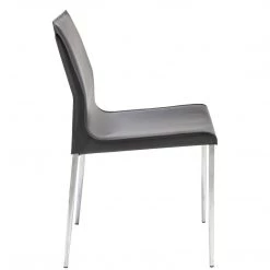 NUEVO Kitchen + Dining COLTER LEATHER DINING SIDE CHAIR