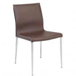 NUEVO Kitchen + Dining COLTER LEATHER DINING SIDE CHAIR