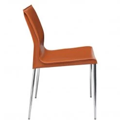 NUEVO Kitchen + Dining COLTER LEATHER DINING SIDE CHAIR