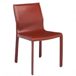 NUEVO COLTER LEATHER WRAPPED DINING CHAIR