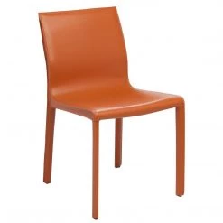 NUEVO COLTER LEATHER WRAPPED DINING CHAIR