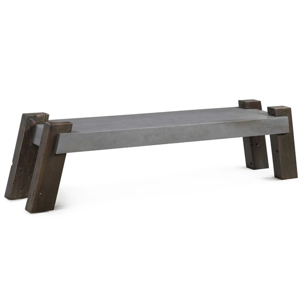 UTTERMOST CONCRETE ARCHITECT BENCH Furniture 2 UTTERMOST CONCRETE ARCHITECT BENCH Furniture