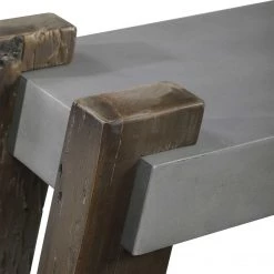UTTERMOST CONCRETE ARCHITECT BENCH Furniture 11 UTTERMOST CONCRETE ARCHITECT BENCH Furniture