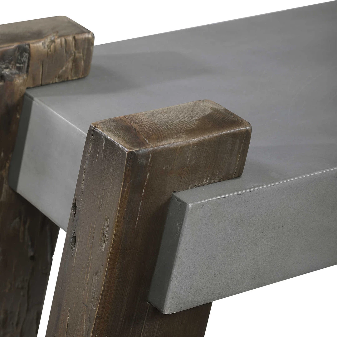 UTTERMOST CONCRETE ARCHITECT BENCH Furniture 6 UTTERMOST CONCRETE ARCHITECT BENCH Furniture
