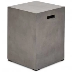 URBIA Living Room CONCRETE SQUARE STOOL