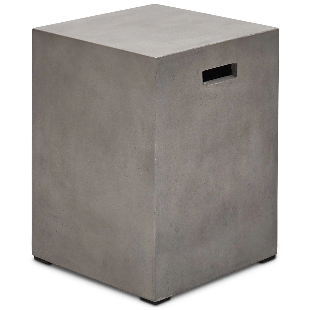 URBIA Living Room CONCRETE SQUARE STOOL 2 URBIA Living Room CONCRETE SQUARE STOOL