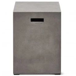 URBIA Living Room CONCRETE SQUARE STOOL
