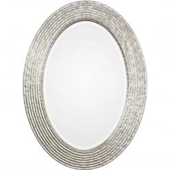UTTERMOST CONDER BURNISHED SILVER OVAL MIRROR Mirrors