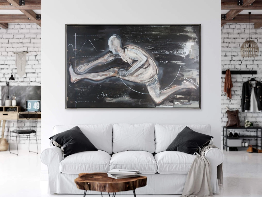 L ART Wall Art "CONQUERING HURDLES" CANVAS ART 2 L ART Wall Art "CONQUERING HURDLES" CANVAS ART