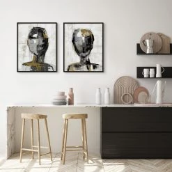 L ART Wall Art "INTROSPECTION" CANVAS ART