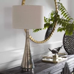 UTTERMOST Lighting CONTOUR METALLIC GLASS TABLE LAMP