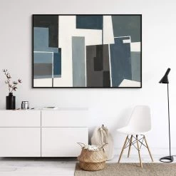 L ART "COOL HUES I" CANVAS ART Wall Art