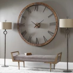 UTTERMOST COPPER FORGE 60" WALL CLOCK Wall Sculptures + Decor