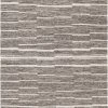 SURYA MAKI WOOL + VISCOSE FLAT RUG: CHARCOAL