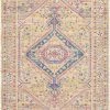 SURYA CORA PRINTED JUTE RUG: CAMEL MULTI