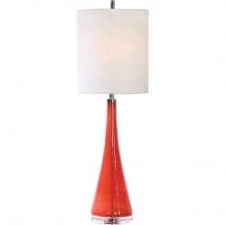 UTTERMOST CORAL GLASS GLASS LAMP